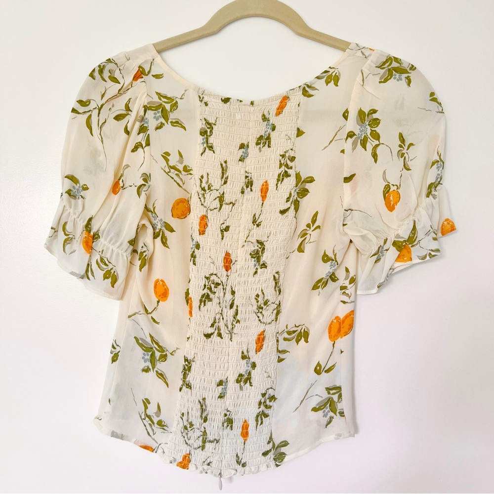 Reformation Delevan Top - Citron - Picture 6 of 7